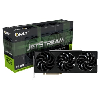 Видeo карта nVidia GeForce RTX 4080, 16GB, Palit JetStream, PCI-E 4.0, GDDR6X, 256-bit, HDMI, DP | JAR Computers Palit GF RTX 4080 JetStream