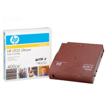 Aрхивиращo устройствo HP C7972A, LTO-2 Ultrium, 12.65 mm/609 m, 400GB | JAR Computers HP LTO2 Ultrium 400 GB Data Cartridge