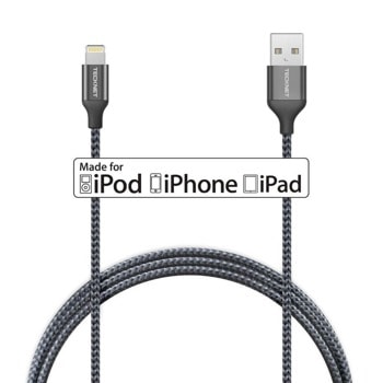 TeckNet P6100 Braided MFi Lightning to USB Cable