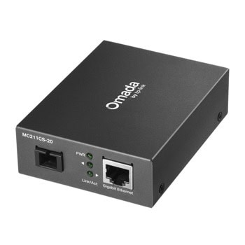 Медиа конвертор TP-Link Omada C211CS-20, 1x 10/100/1000Mbps RJ45 Port (Auto MDI/MDIX), 1x 10/100/1000Mbps SC/UPC Fiber Port, до 20km | JAR Computers TP-Link Omada MC211CS-20