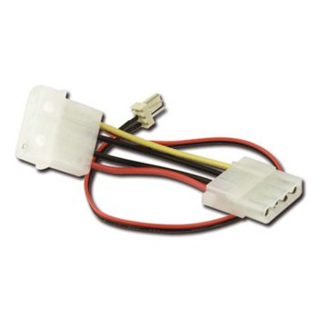 Захранващ кабел VCom CE316-0.2m, Molex(ж/м) към Fan 3pin(м), 0.2m | JAR Computers VCom CE316-0.2m