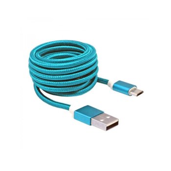 Кабел SBOX USB-10315BL, от USB A(м) към USB Micro B(м), 1.5m, син | JAR Computers SBOX USB-10315BL USB A(м) към USB Micro B(м) 1.5m