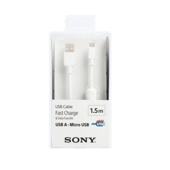 Sony CP-AB150W USB A(м) към USB Micro B(м) 1.5m