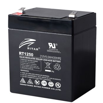 Акумулаторна батерия Ritar Power RT1250, 12V, 5Ah, AGM image