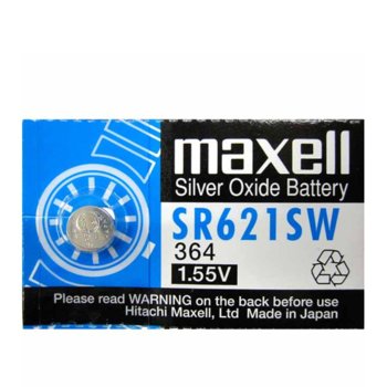 Батерия сребърна Maxell SR, 1.55V, 1 бр. SR621SW