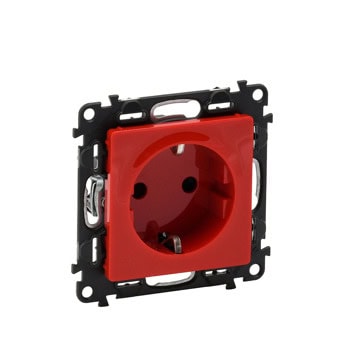 Контакт Legrand Valena Life, 16A, единичен, червен | JAR Computers Legrand 753129