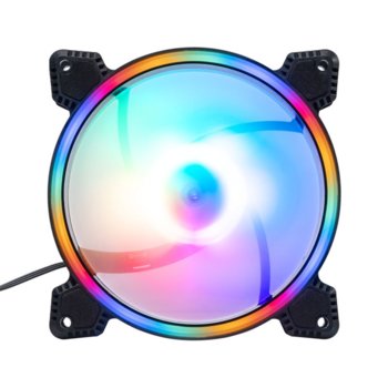 Вентилатор 120mm, 63072, 3-pin, 1200 rpm, черен, RGB подсветка | JAR Computers Вентилатор No brand 63072