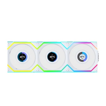 Lian Li UNI FAN SL Wireless LCD 120 White 3pcs