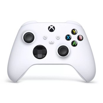 Геймпад Microsoft Xbox Series X Wireless Controller Robot (QAS-00009), безжичен, за PC/Xbox Series X/S, бял | JAR Computers Microsoft Xbox SX Robot White QAS-00009