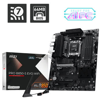 MSI PRO B850-S EVO WIFI | JAR Computers MSI PRO B850-S EVO WIFI