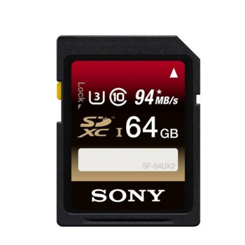 Sony 64GB SD, UHS-1, 94MB/sec read, 60MB/sec write