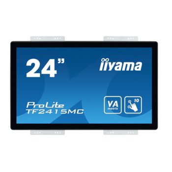 Дисплей Iiyama TF2415MC-B2, тъч панел, 23.8" (60.45 cm), Full HD, HDMI, VGA, DisplayPort | JAR Computers Iiyama TF2415MC-B2