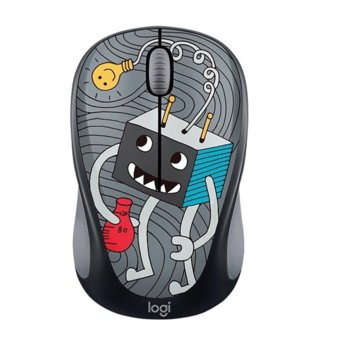 Мишка Logitech M238 Doodle LIGHTBULB, оптична(1000 dpi), безжична, USB, щампа | JAR Computers Logitech M238 Doodle LIGHTBULB