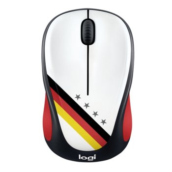 Мишка Logitech M238 Fan Collection Germany, оптична (1000dpi), безжична, USB, различни цветове | JAR Computers Logitech M238 Fan Collection Germany 910-005403