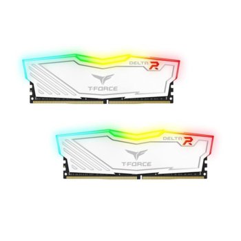Памет 32GB (2X 16GB) DDR4 3000MT/s, Team Group T-Force DELTA RGB White TF4D432G3000HC16CDC01, 1.35V | JAR Computers Team Group T-Force DELTA RGB TF4D432G3000HC16CDC01