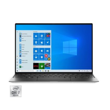 Лаптоп Dell XPS 13 9300 (DXPS139300I716GB1TFHDPT_UBU-14)(сребрист), четириядрен Ice Lake Intel Core i7-1065G7 1.3/3.9 GHz, 13.4" (34.04 cm) Full HD+ InfinyEdge Touchscreen Display, (Thunderbolt 3), 16GB, 1TB SSD, Linux | JAR Computers Dell XPS 13 9300 DXPS139300I716GB1TFHDPT_UBU-14