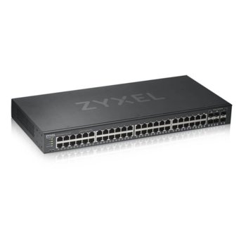 Суич ZyXEL GS1920-48v2, 1000 Mbps, 44x 10/100/1000, 4x RJ-45/SFP, 2x SFP | JAR Computers ZyXEL GS1920-48v2