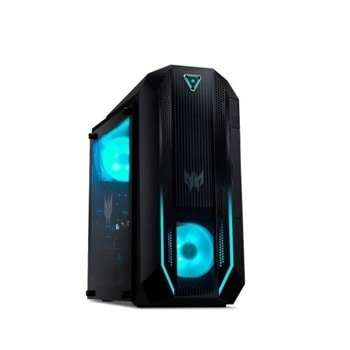 Настолен компютър Acer Predator PO3-620 (DG.E21EX.00E), шестядрен Comet Lake Intel Core i5-10400F 2.9/4.3 GHz, NVIDIA GeForce RTX 3070 8GB, 8GB DDR4, 512GB SSD, 1x USB 3.2 Type C, No OS | JAR Computers Acer Predator PO3-620