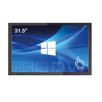 All in One компютър ProDVX IPPC-32, четириядрен Braswell Intel Celeron N3160 1.6/2.24 GHz, 31.5" (80.01 cm) Full HD LED Capacitive Multi Touch Display, 4GB DDR3L, 64GB SSD, USB 3.0, Free DOS | JAR Computers ProDVX IPPC-32
