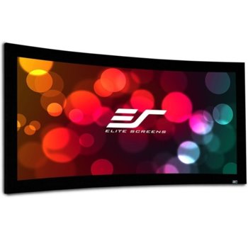 Екран Elite Screens CURVE100WH1 Lunette, стенен монтаж, извит, 2210 x 1240 мм, 100" (254cm), 16:9 | JAR Computers Elite Screen Curve100WH1