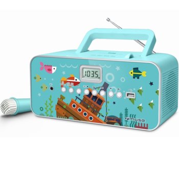 Радио MUSE M-29 KB CS, CD/CD-R/CD-RW/MP3, FM, синьо | JAR Computers MUSE M-29 KB CS Радио