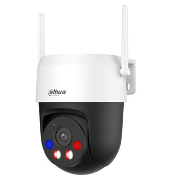 IP камерa Dahua P5AS-PV-0400B, куполна PT (Pan/Tilt) камера, 5Mpix(2560x1920@30fps), 4.0mm обектив, H.265+/H.265/H.264+/H.264/H.264H/H.264B/MJPEG, IR осветеност (до 30 метра), външна IP66, Wi-Fi, RJ-45, microSD слот до 256GB, микрофон и говорител | JAR Computers Dahua P5AS-PV-0400B 5MP Picco