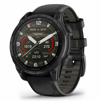 Смарт часовник Garmin tactix 8 - 47mm AMOLED Edition, 1.4" (3.56cm) AMOLED дисплей, Bluetooth, ANT+, Wi-Fi, GPS, жироскоп, режим за нощно виждане, следене на съня, функции за бягане и плуване, 10ATM, до 16 дни време на работа, черен | JAR Computers Garmin tactix 8 - 47 мм AMOLED Edition