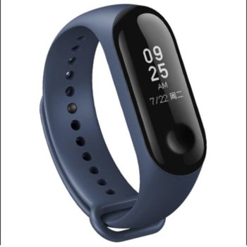 Каишка за смарт гривна Xiaomi Mi Band 3/4, силиконова, синя | JAR Computers Xiaomi Silicone band for Xiaomi Mi Band 3/4 blue
