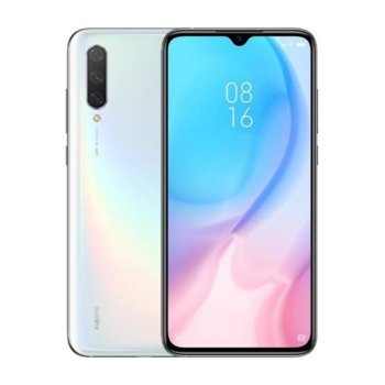 Смартфон Xiaomi Mi 9 Lite (бял), поддържа 2 sim карти, 6.39" (16.23 cm) Dot Drop IPS FHD+ дисплей, осемядрен Snapdragon 710 2.2 GHz, 6GB RAM, 128GB Flash памет (+ microSD слот), 48+8+2 & 32 MPix камера, Android 9.0, 179g | JAR Computers Xiaomi MI 9 Lite 6/128GB White