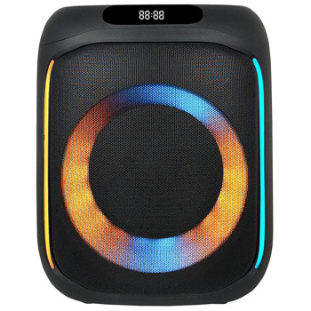 Тонколона Crown GTB-40V62WM, 1.0, FM, TF четец на карти, USB, Bluetooth, AUX, черна, подсветка | JAR Computers Crown GTB-40V62WM