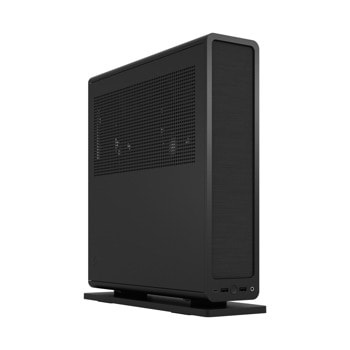 Кутия Fractal Design Ridge, Mini ITX, 1x USB 3.1 Gen 2 Type-C, 2x USB 3.0, черна, без захранване | JAR Computers Fractal Design Ridge black FD-C-RID1N-01