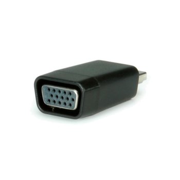 Преходник Roline 12.99.3113, HDMI(м) към VGA(ж), черен | JAR Computers Roline 12.99.3113 HDMI(м) към VGA(ж)