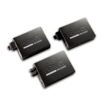 Planet FT-802S15, от 10/100Base-TX към 100Base-FX Bridge Singlemode Media Converter with SC Fiber Connector, до 15км | JAR Computers Planet FT-802S15
