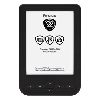 Електронна книга Prestigio MultiReader 3464, 6" (15.24 cm), 4GB Flash памет (+microSD слот) | JAR Computers Prestigio MultiReader 3464