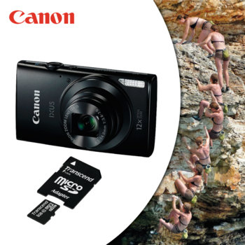 Canon Digital IXUS 170 8GB microSDHC Transcend