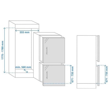 Хладилник с фризер Samsung BRB26713DWW/EF