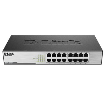 Суич D-Link DES-1016D, 100Mbps, 16-Port | JAR Computers Switch D-Link DES-1016D