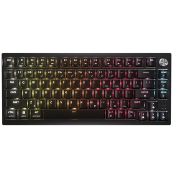 Клавиатура Corsair K65 Plus Wireless, безжична, механична, гейминг, черна, USB | JAR Computers Corsair K65 Plus Wireless Black