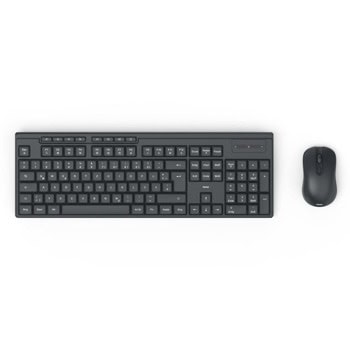 Комплект клавиатура и мишка Hama WKM-200, безжични, мултимедийни бутони, 2000dpi, USB, черни | JAR Computers Hama WKM-200 173056