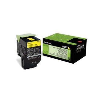 КАСЕТА ЗА LEXMARK CX310/CX410/CX510 - Yellow - Return program cartridge - P№ 80C20Y0 - / 802Y / - Заб.: 1000k | JAR Computers КАСЕТА ЗА LEXMARK CX310/CX410/CX510 - Yellow