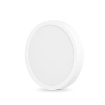 LED панел Videx VLE-DLRS-184, кръгъл, 18W, 240V, 1400lm, 4000K, бяла рамка, защита (IP20), бял | JAR Computers Videx VLE-DLRS-184