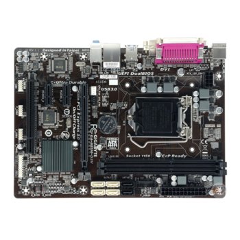 Дънна платка Gigabyte B85M-D3V, B85, LGA1150, DDR3, PCI-E (DVI&VGA), 4x SATA 6Gb/s, 2x USB 3.0, microATX | JAR Computers Gigabyte B85M-D3V