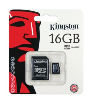 16GB microSDHC Kingston Class10