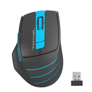Мишка A4tech FG30S Fstyler, оптична (2000 dpi), безжична, 6 бутона, син | JAR Computers A4tech FG30S Fstyler Blue