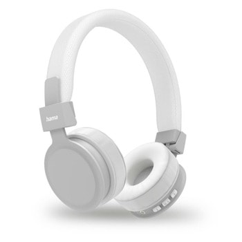 Слушалки Hama Freedom Lit II, безжични, микрофон, Bluetooth, Google/Siri асистент, до 15 часа време на работа, бели | JAR Computers Слушалки Hama Freedom Lit II 184197