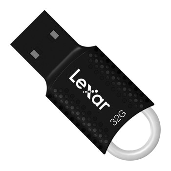 Памет 32GB USB Flash Drive, Lexar JumpDrive V40, USB 2.0, черна | JAR Computers USB 2.0 32GB Lexar JumpDrive V40
