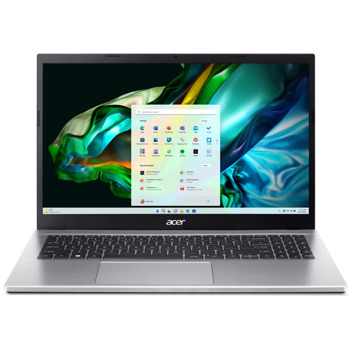 Лаптоп Acer Aspire 3 A315-44P-R48T (NX.KSJEX.00T)(сребрист), шестядрен AMD Ryzen 5 5500U 2.1/4.0GHz, 15.6" (39.62cm) Full HD IPS Anti-Glare дисплей, (HDMI), 16GB DDR4, 512GB SSD NVMe, 3x USB 3.2 Gen 1, No OS, 1.78kg | JAR Computers Acer Aspire 3 A315-44P-R48T NX.KSJEX.00T