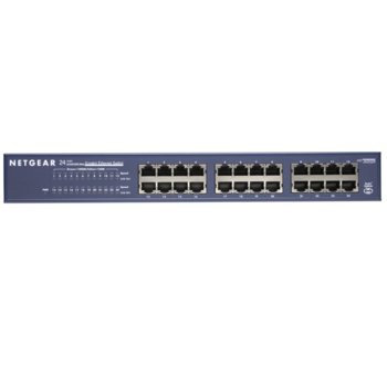 Суич Netgear JGS524 V2, 1000Mbps, 24x 10/100/1000, bulk | JAR Computers Netgear JGS524 V2 Bulk