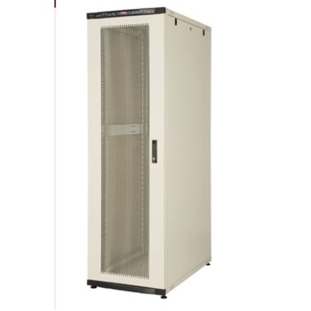 Комуникационен шкаф Lande LN-CS22U6010-BL, 19", 22U, 600 x 1000 мм, перфорирана врата, LCD термометър, черен | JAR Computers Lande LN-CS22U6010-BL