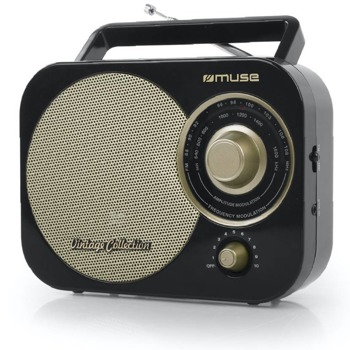 Радио MUSE M-055 RB, преносимо, MP3/FM/AM, AUX, 4x 1.5V “C”/R14/UM2, черно image